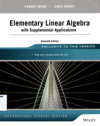 Elementary Linear Algebra with Applications