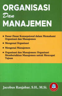 Image of Organisasi Dan Manajemen